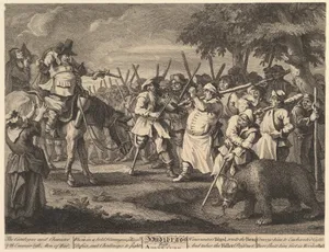 Hudibras' First Adventure (Twelve Large Illustrations for Samuel Butler's Hudibras, Plate 3)