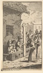 Hudibras in Tribulation (Seventeen Small Illustrations for Samuel Butler's Hudibras, no. 7)