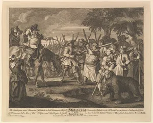 Hudibras's First Adventure (Twelve Large Illustrations for Samuel Butler's Hudibras, Plate 3)