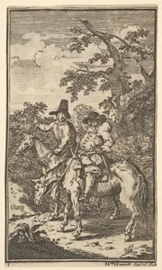 Hudibras Sallying Forth (Seventeen Small Illustrations for Samuel Butler's Hudibras, no. 1)