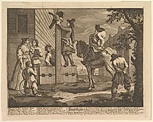 Hudibras Triumphant (Twelve Large Illustrations for Samuel Butler's Hudibras, Plate 4) by William Hogarth|Samuel Butler