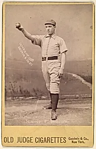 Hughes, Pitcher, Brooklyn, from the series Old Judge Cigarettes by Goodwin & Company