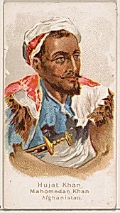 Hujat Khan, Mahomedan Khan, Afghanistan, from the Savage and Semi-Barbarous Chiefs and Rulers series (N189) issued by Wm. S. Kimball & Co. by William S. Kimball & Company