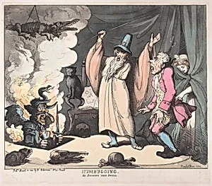 Humbugging, or Raising the Devil by Rudolph Ackermann, London|Thomas Rowlandson
