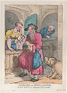 Humors of Houndsditch, or Mrs. Shevi in a Longing Condition by Thomas Tegg|Thomas Rowlandson