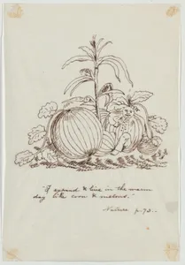 I Expand and Live in the Warm Day Like Corn and Melons (Illustration for Ralph Waldo Emerson's "Nature")