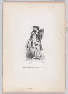 Portrait of Honoré de Balzac|Joseph Hippolyte Jules Caqué|J. J. Grandville