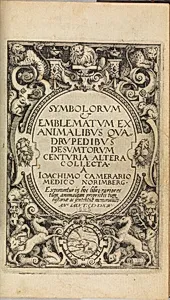 I) Symbolarum et Emblematum ex Aquatilibus et Reptilibus Desumptorum. Centuria Quarta. (1604) by Joachim Camerarius the Younger|? Vögelin|Johann Siebmacher