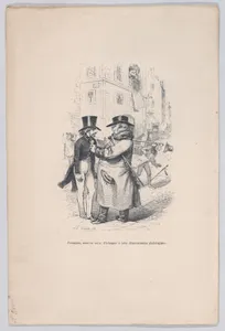 "I tried to escape from this philological discussion." from the Little Miseries of Human Life