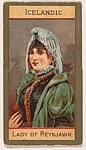 Icelandic, Lady of Reykjavik, from Types of Nationalities (N240) issued by Kinney Bros. by Kinney Brothers Tobacco Company