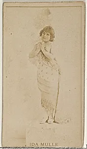 Ida Mulle, from the Actors and Actresses series (N45, Type 8) for Virginia Brights Cigarettes by Allen & Ginter