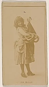 Ida Mulle, from the Actresses series (N245) issued by Kinney Brothers to promote Sweet Caporal Cigarettes by Kinney Brothers Tobacco Company