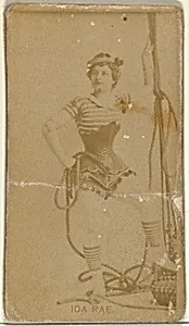 Ida Rae, from the Actors and Actresses series (N145-8) issued by Duke Sons & Co. to promote Duke Cigarettes by W. Duke, Sons & Co.|American Tobacco Company