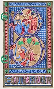 Illuminated Initial "B"