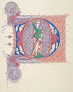 Illuminated Initial "D"