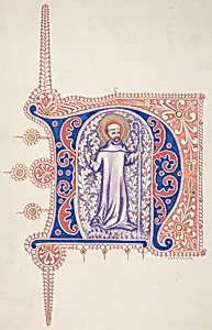 Illuminated Initial "N"