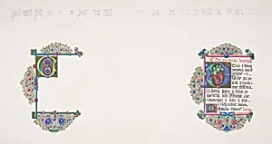 Illuminated Initial "O"