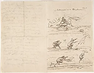 Illustrated letter to M. Roland