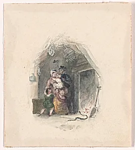 Illustration design for "The Economy of Human Life" by Robert Dodsley|Frank Howard