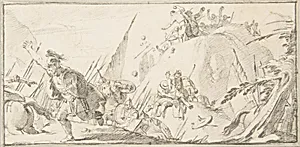 Illustration for a Book: Scene of Combat by Giovanni Battista Tiepolo