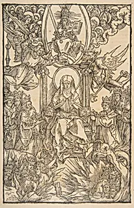 Illustration from Revelations Sancte Birgitte, Koberger Nuremberg 1500 (Latin Text) by Albrecht Dürer