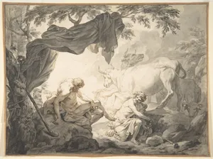 Illustrations to the Metamorphoses of Ovid: Jupiter and Io (.1); Jupiter and Io, disguised as a white beifer (.2); Mercury Rescuing Io from Argus (.3)
