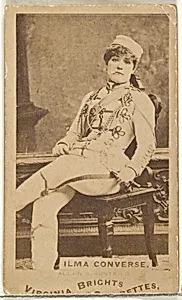 Ilma Converse, from the Actors and Actresses series (N45, Type 1) for Virginia Brights Cigarettes by Allen & Ginter