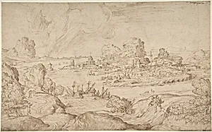 Imaginary Coastal Landscape with Ruins