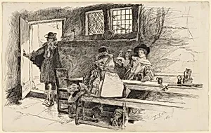 In a Tavern, Illustration for "Phillada Flouts Me"