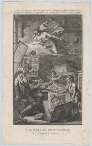 In Memory of P. FR. Basan, an engraving for the catalogue of the collection of P.-F. Basan