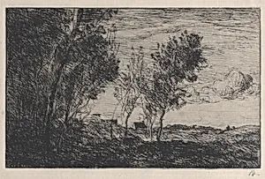 In the Dunes: Souvenir of the Woods at the Hague (Dans les dunes: Souvenir du bois de la Haye) by Camille Corot