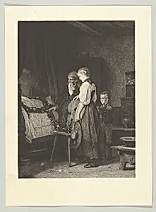In the House of Mourning, from "American Art Review", vol. 1, no. 8 (republished in "The Art Journal," October 1880) by Friedrich Leonhard Meyer|Carl Hoff