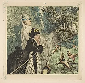 In the Zoological Garden by Félix Bracquemond