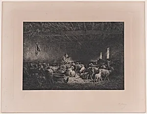 Interior of a Sheepfold