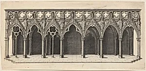 Interior of Strasbourg Cathedral Showing the Choir Screen by Johann Jakob Arhardt