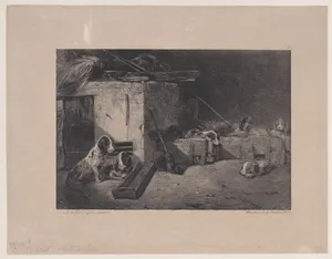 Interior of the Kennel, from the series Hunting Scenes