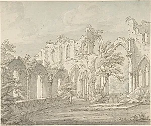 Interior view of Fountains Abbey, Yorkshire