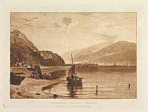 Inverary Pier, Loch Fyne, Morning (Liber Studiorum, part VII, plate 35) by Joseph Mallord William Turner