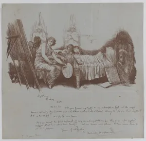 Invitation to a Benefit Dinner from Hubert von Herkomer to Thomas Agnew