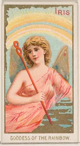 Iris, Goddess of the Rainbow, from the Goddesses of the Greeks and Romans series (N188) issued by Wm. S. Kimball & Co.