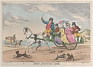 Irish Jaunting Car by Thomas Rowlandson|Thomas H. Hull