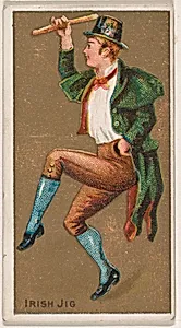 Irish Jig, from National Dances (N225, Type 1) issued by Kinney Bros. by Kinney Brothers Tobacco Company