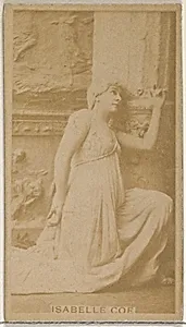 Isabelle Coe, from the Actors and Actresses series (N45, Type 8) for Virginia Brights Cigarettes by Allen & Ginter