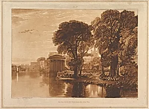 Isleworth (Liber Studiorum, part XIII, plate 63) by Joseph Mallord William Turner|Joseph Mallord William Turner|Henry Edward Dawe