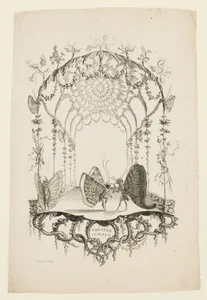 Italian Theatre (Théatre Italien), from Essai de Papilloneries Humaines par Saint Aubin