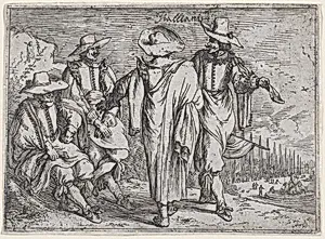 Italians, from a set of costume plates of different nations by Johann Wilhelm Baur