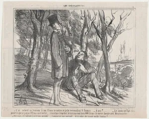 J'ai acheté ce terrain à un franc..., from Les Spéculateurs, published in Le Charivari, July 7, 1857