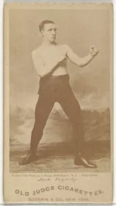 Jack Fogarty, from the Celebrities and Prizefighters series (N174) for Old Judge Cigarettes