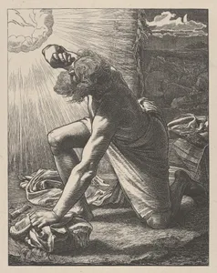 Jacob Hears the Voice of the Lord, from "Dalziels' Bible Gallery"