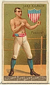 Jake Kilrain, Pugilist, from the Goodwin Champion series for Old Judge and Gypsy Queen Cigarettes by Goodwin & Company